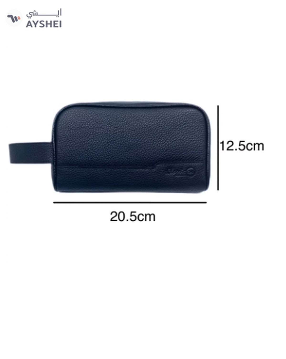 Classic Milano Leather Travel Toiletry Bag, Hand Bag, and Clutch Bag for Men and Women-1-portrait