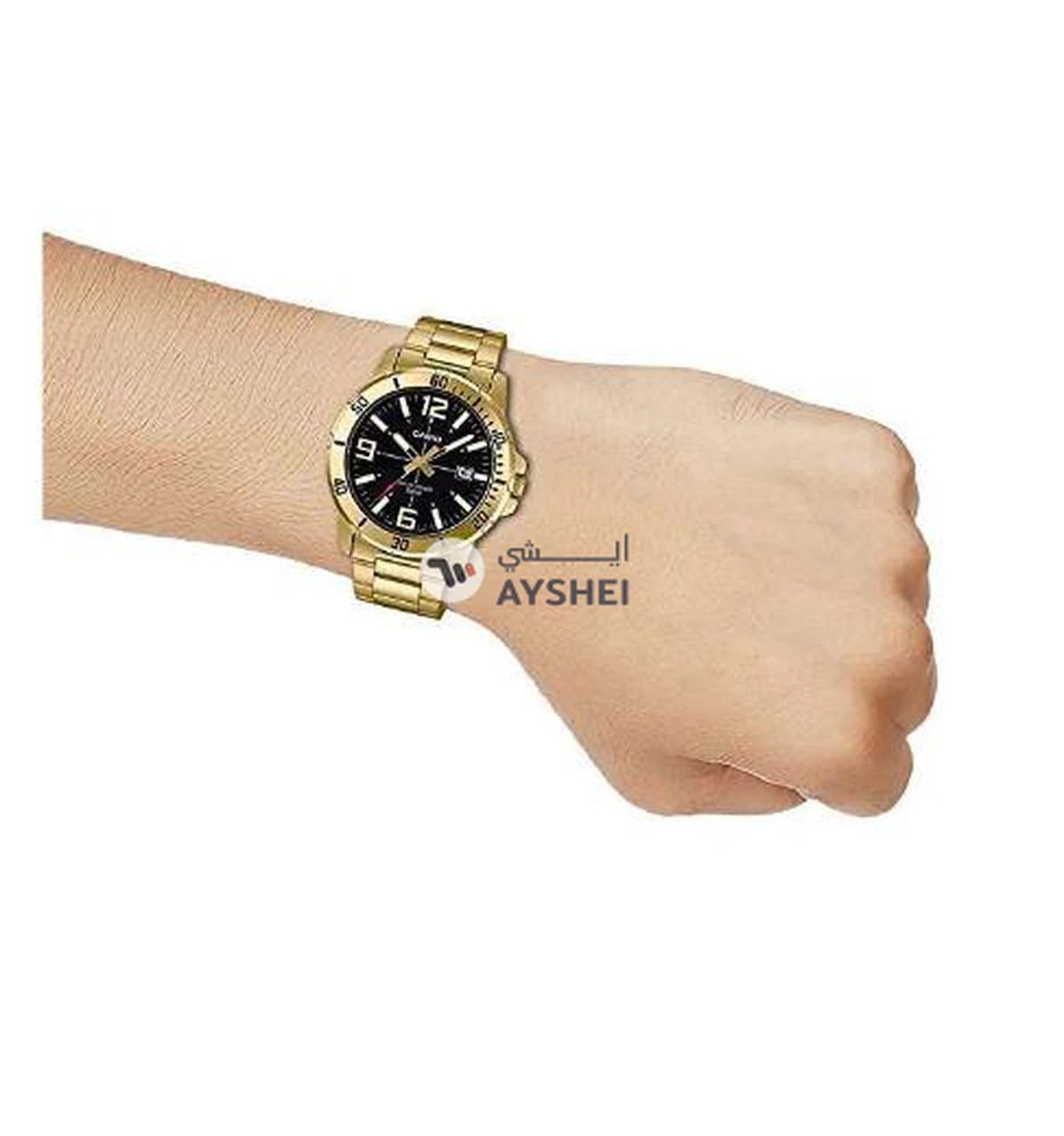 CASIO Men's Enticer Analog Watch MTP-VD01G-1BV - 45 mm - Gold-1-portrait