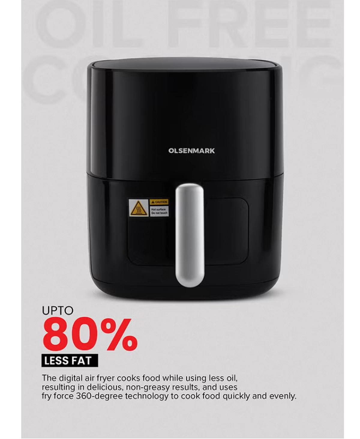 Olsenmark 6L Digital Air Fryer | LED Touchscreen Display-0-portrait