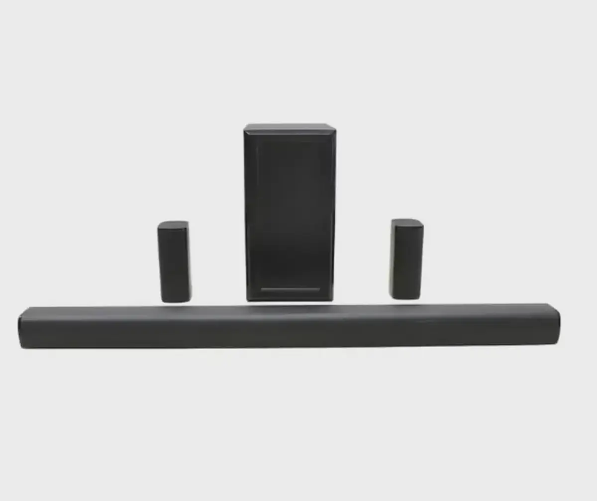 JVC 5.1Ch Soundbar With Wireless Subwoofer Home Theatre-3600W PMPO With Bluetooth, USB, SD Card Compatible TH-N430B Black-1-1
