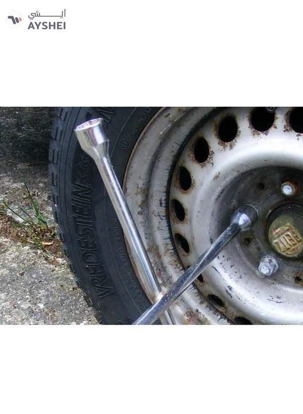 ABBASALI Auto Car Van Truck Tire Tyre Cross Lug 4 Way Nut Wrench