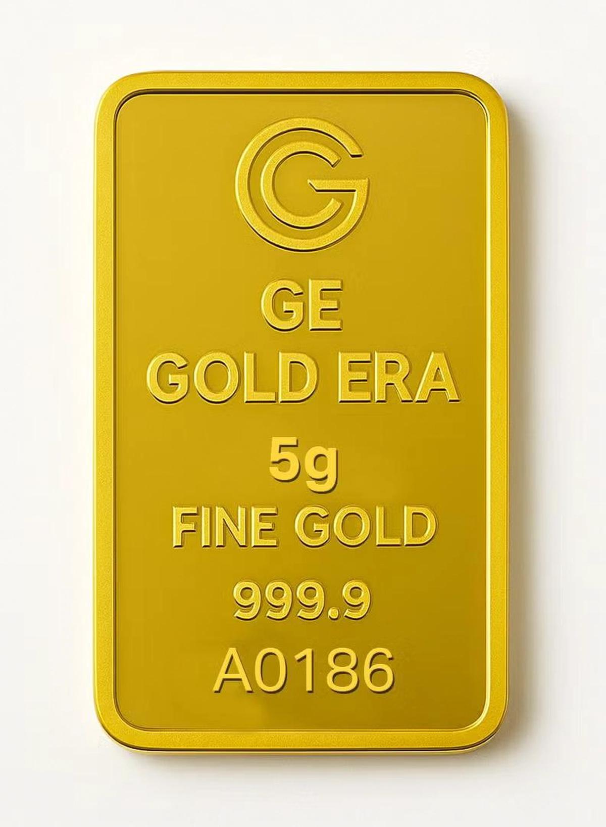 Gold Era 24K (999.9) 5G Gold Bar - Variable Design-2-2