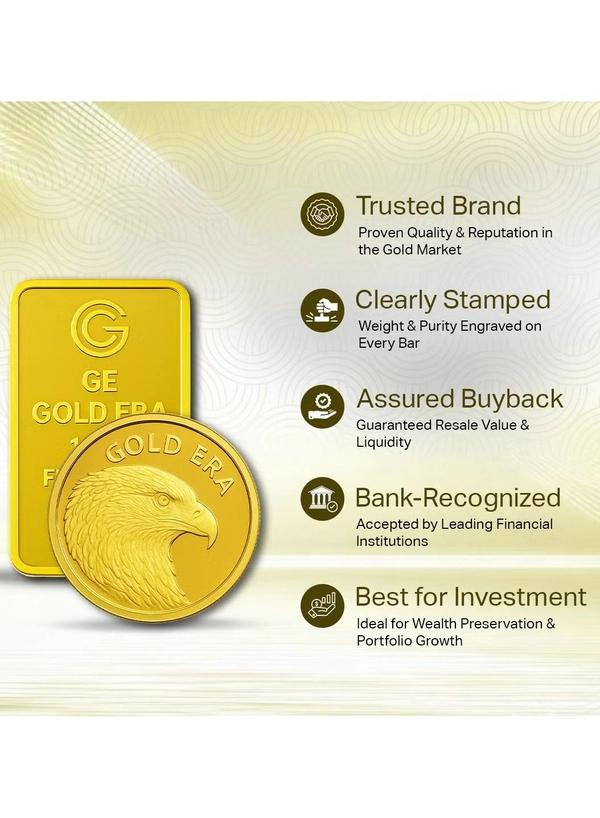 Gold Era 24K (999.9) 5G Gold Bar - Variable Design