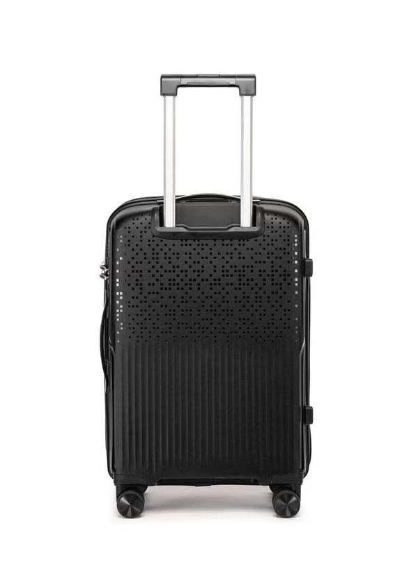 British Tourister 3 Piece Polypropylene Hard Side Spinner Luggage Trolley Set 20/24/28 Inch - Black