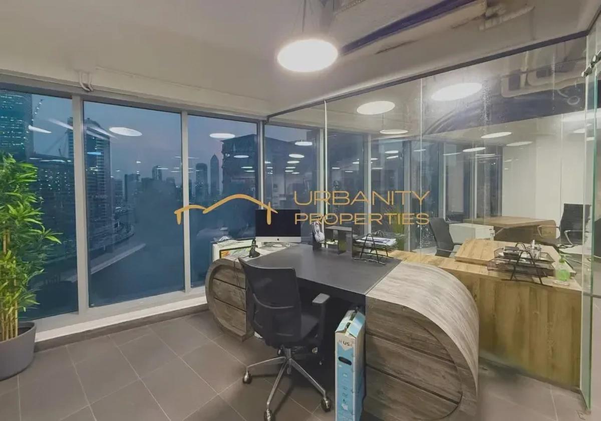 A-Grade Furnished Office | Full Canal View | Bright & Spacious | Opal Tower, Business Bay-1-1