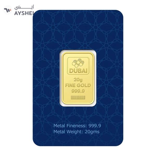 Dubai Gold 20 Grams Gold Bar 24KT