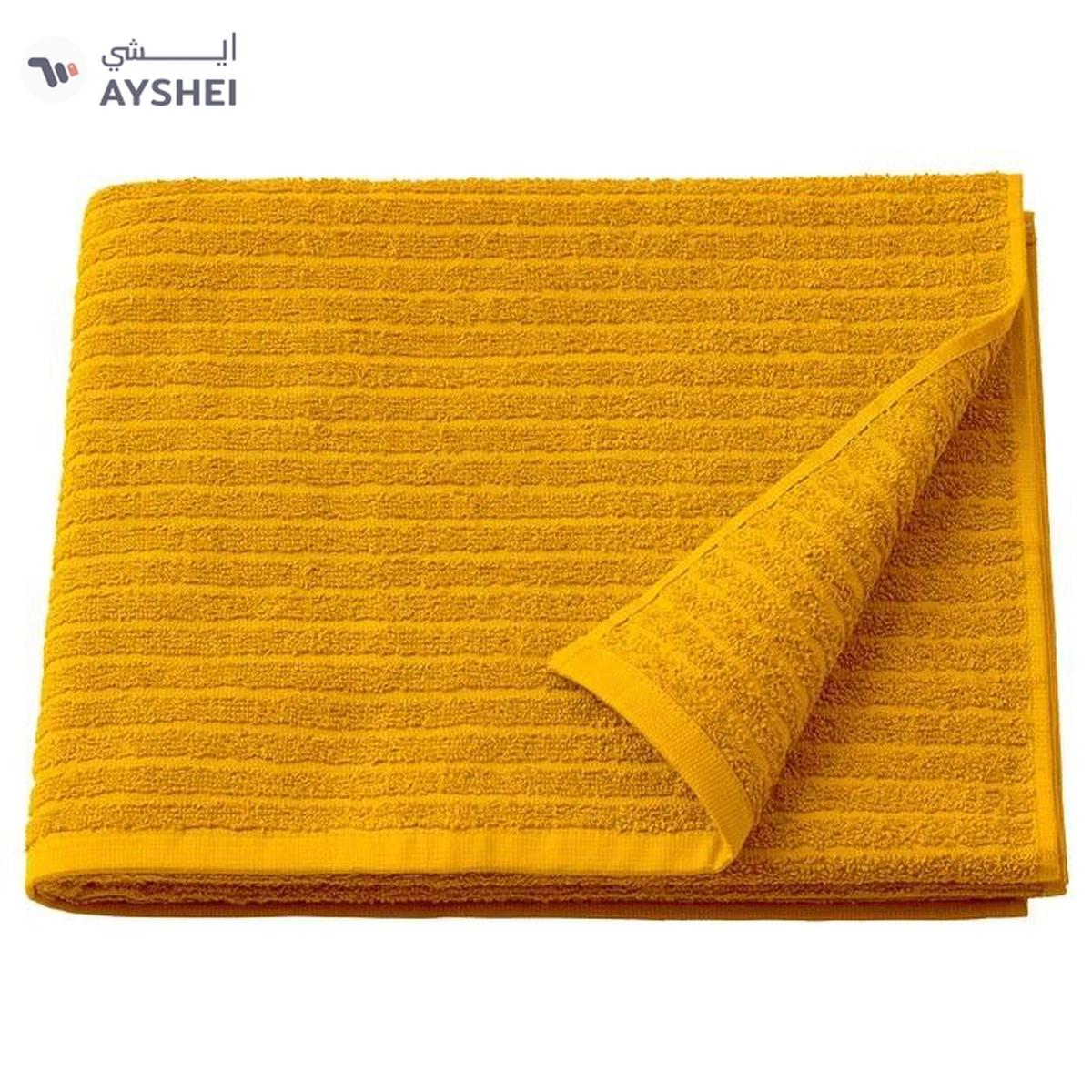 VÅGSJÖN Bath sheet, golden-yellow, 100x150 cm-0-portrait