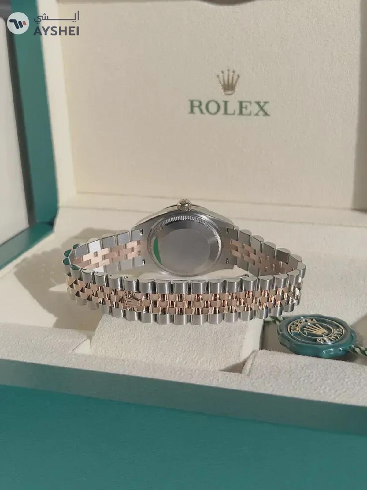 Rolex Datejust 31mm Steel and Everose Gold Chocolate Dial Diamond index Jubilee Bracelet-1-1