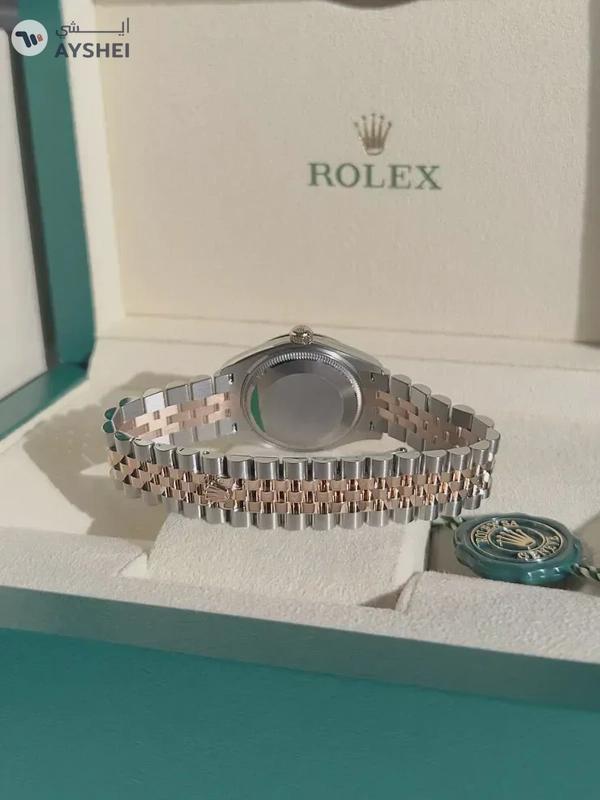 Rolex Datejust 31mm Steel and Everose Gold Chocolate Dial Diamond index Jubilee Bracelet