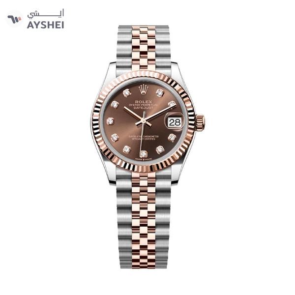 Rolex Datejust 31mm Steel and Everose Gold Chocolate Dial Diamond index Jubilee Bracelet