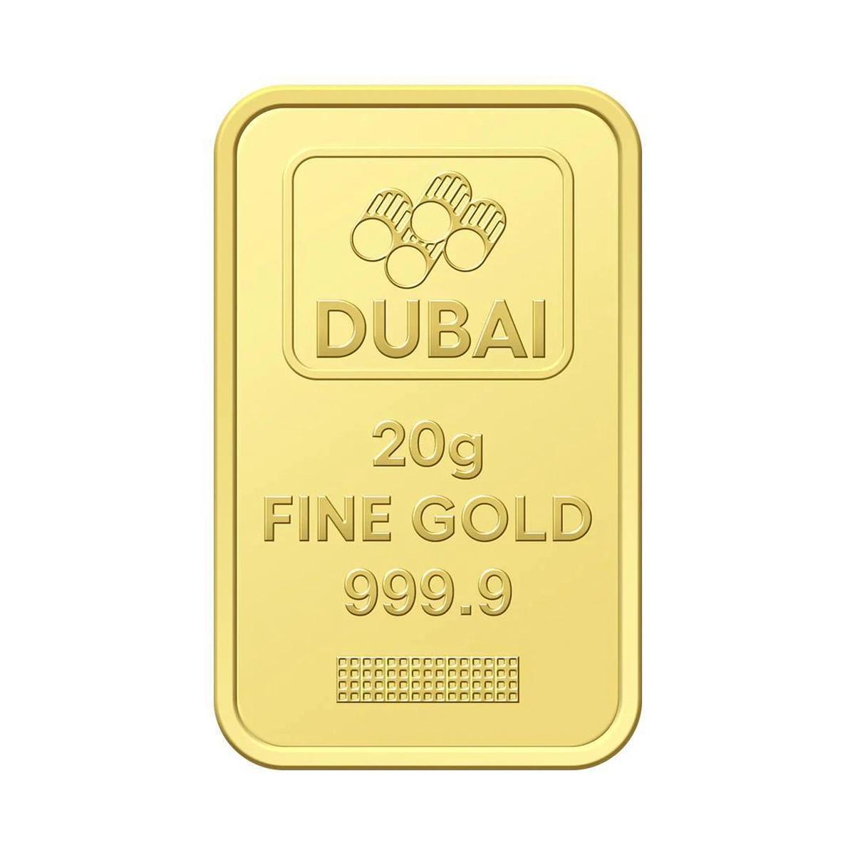 Dubai Gold 20 Grams Gold Bar 24KT-0-portrait