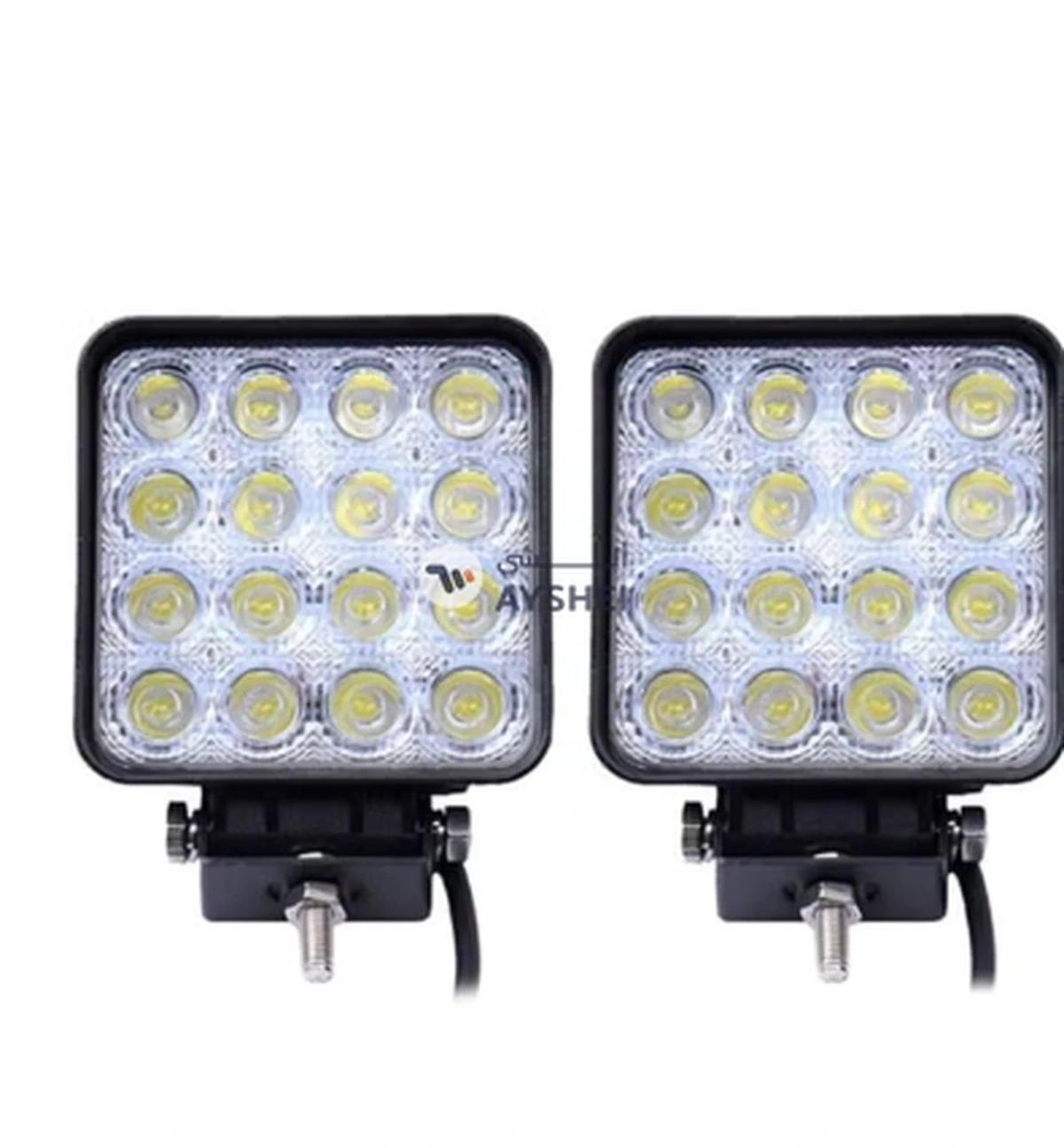 OUTAD 2-Piece Square Flood LED Light Bar-0-0