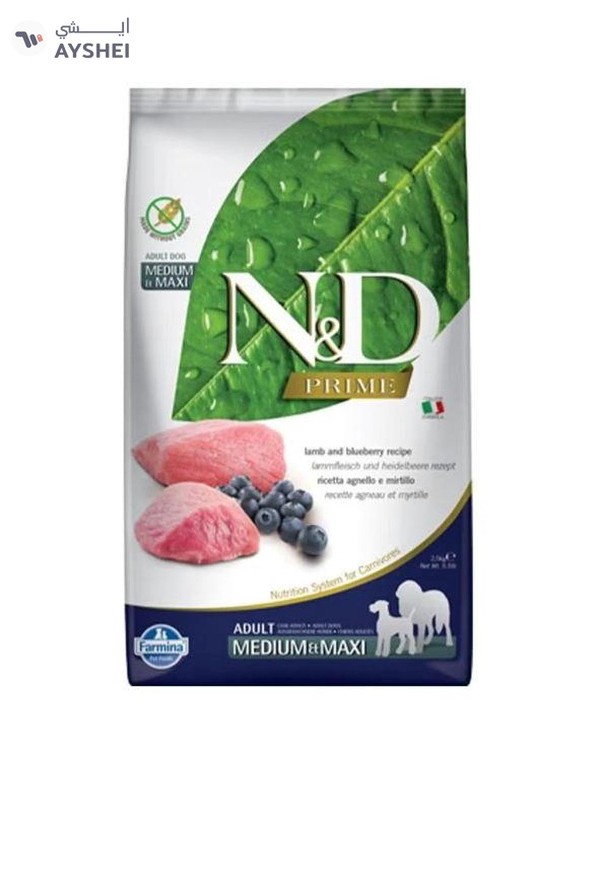 Farmina N&D Adult Medium Lamb & Maxy Blueberry Dog Food, 2.5Kg-0-portrait