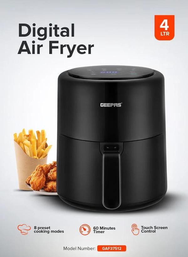 GEEPAS 4.0 L Digital Air Fryer, with Vortex Air Frying Technology