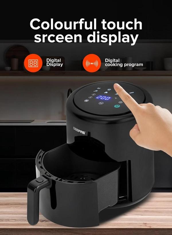 GEEPAS 4.0 L Digital Air Fryer, with Vortex Air Frying Technology