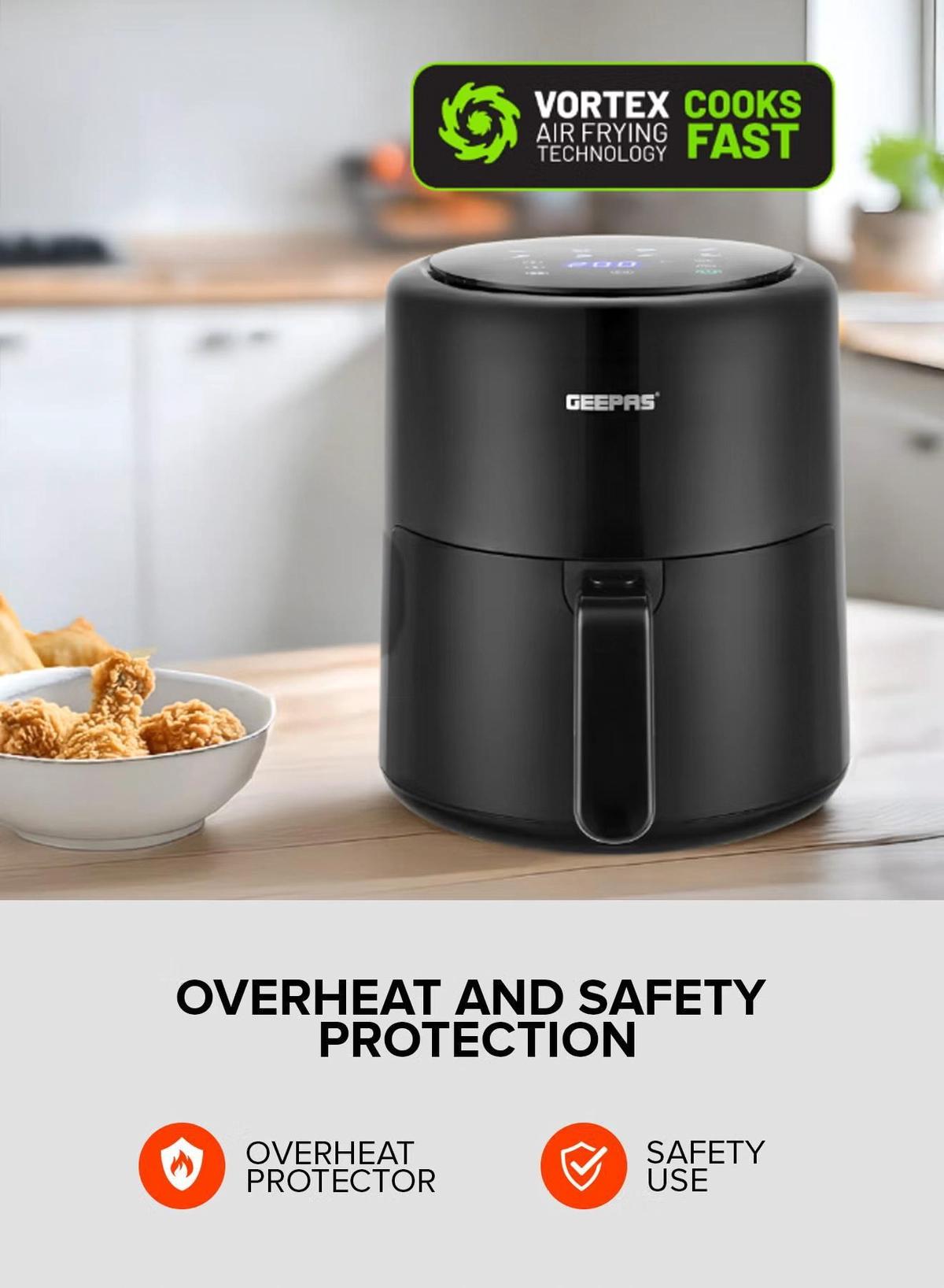 GEEPAS 4.0 L Digital Air Fryer, with Vortex Air Frying Technology-2-2