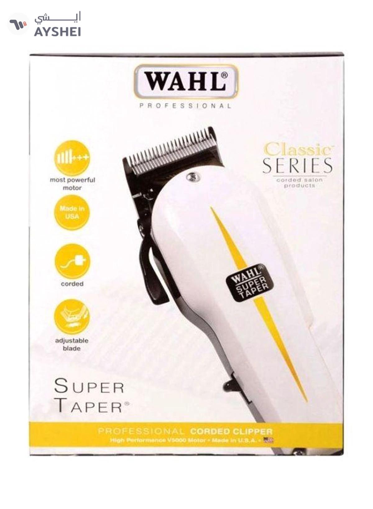 WAHL Corded Super Taper Hair Clipper Black/White/Yellow 8.1x19.8x25.4cm-2-2