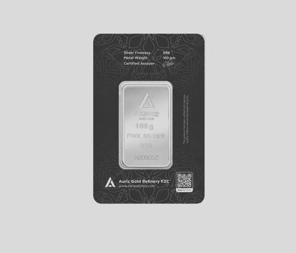 Auriz Mint 100g Fine Silver Bar
