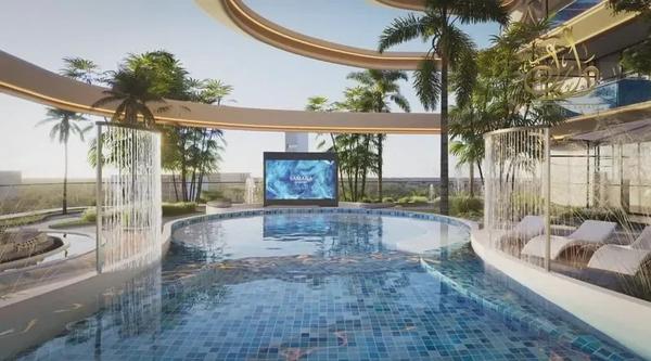 Furnished Studio | Samana Barari Heights | Balcony & Pool Access