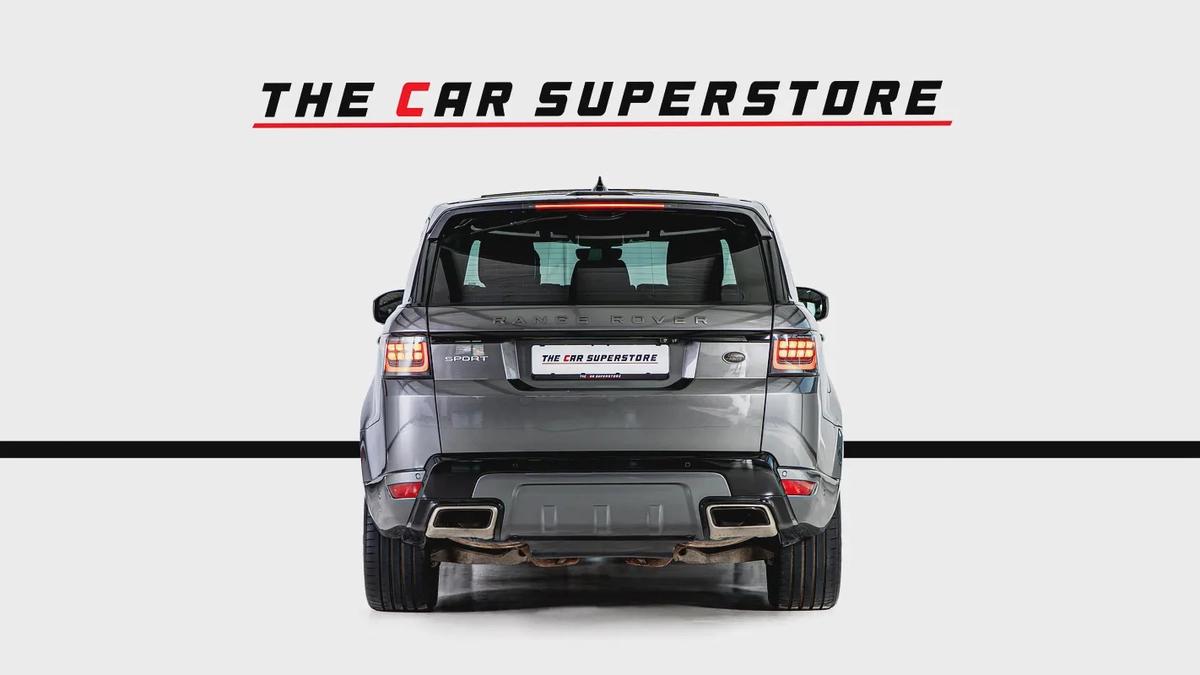Range Rover Sport V8 Dynamic-GCC-22 Inch Rims-Black Contracting Roof-Red Interior-6-6