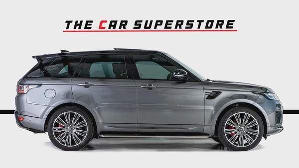 Range Rover Sport V8 Dynamic-GCC-22 Inch Rims-Black Contracting Roof-Red Interior