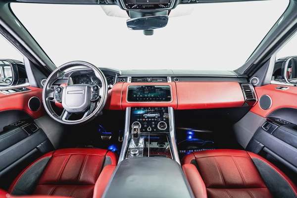 Range Rover Sport V8 Dynamic-GCC-22 Inch Rims-Black Contracting Roof-Red Interior