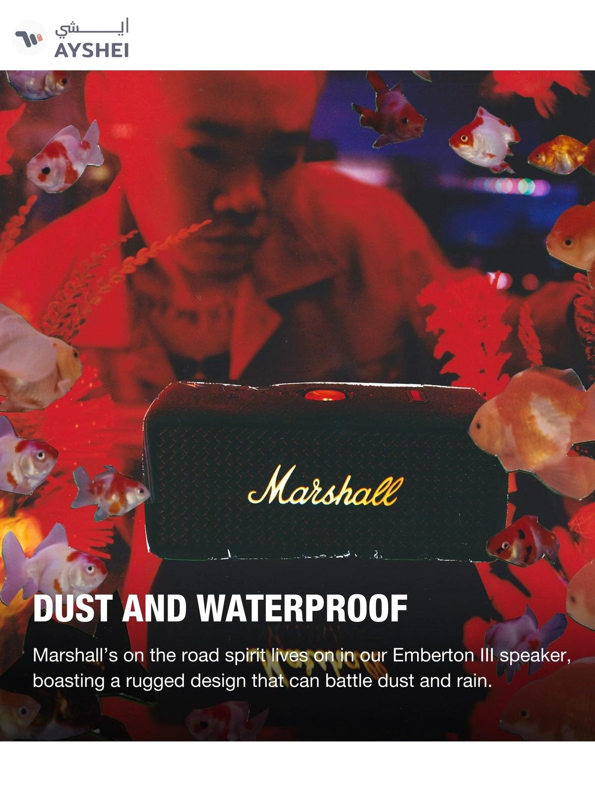 Marshall Emberton III Portable Bluetooth Speaker - Water Resistant With 32+ Hours Of Playtime-4-4