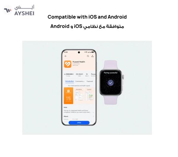 Huawei Watch FIT4 Smart Watch, 1.82” Display, 100+ Sports modes, Fitness and Sleep Tracker, Heart Rate Monitor, Emotional Wellbeing Assistant, up to 10-Day Battery Life, iOS & Android Black