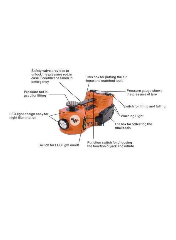 Generic Electric Car Jack With Air Compressor