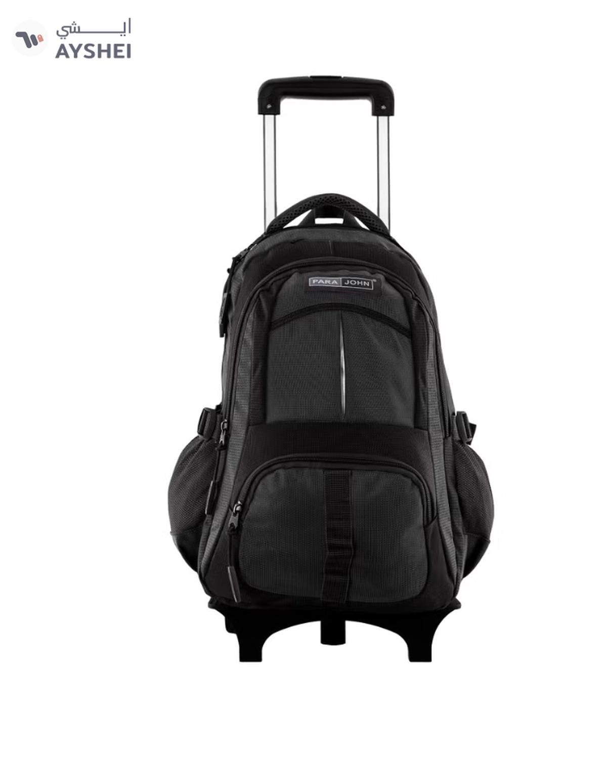 PARAJOHN Unisex Rolling Trolley Backpack with Adjustable Strap -0-portrait