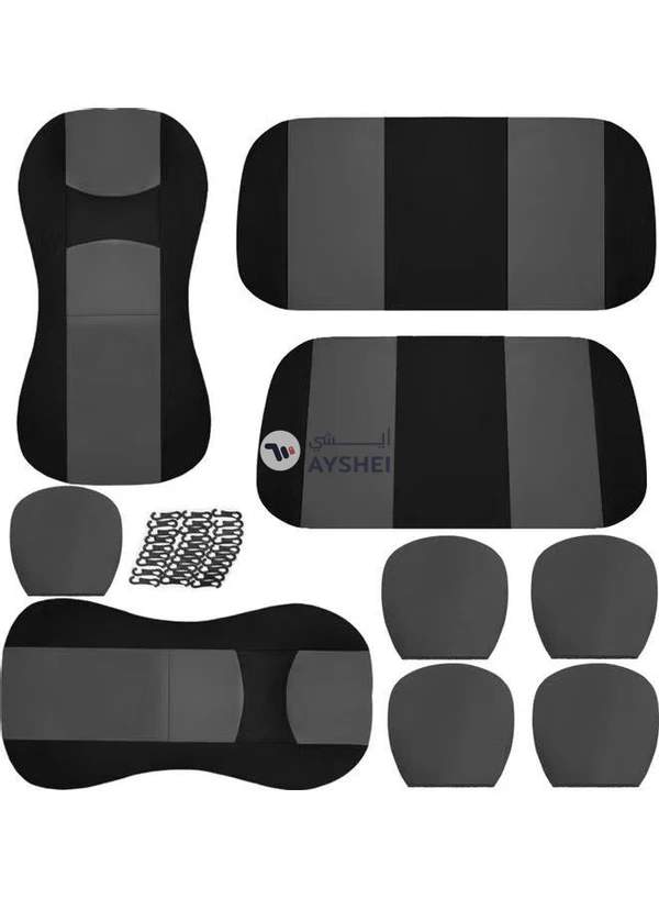 Generic 9-Piece Universal Car Seat Cover Set