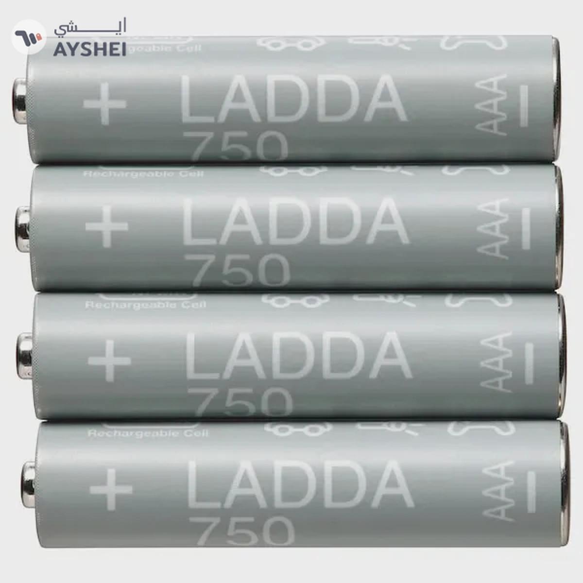 IKEA LADDA Rechargeable Battery: HR03 AAA 1.2V, 750mAh pack of 4-0-portrait