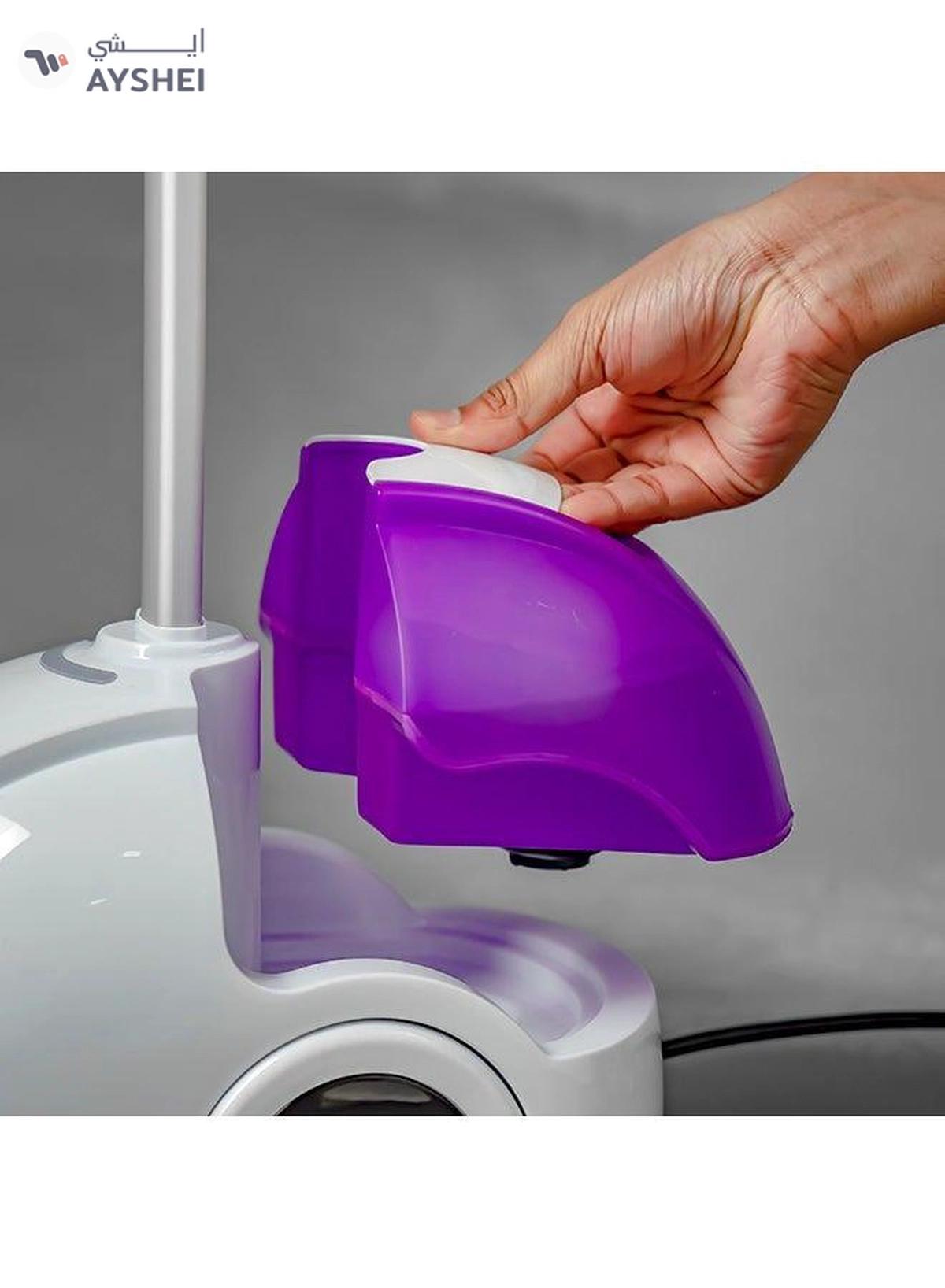 Olsenmark Garment Steamer 130 Cm Steam Tube 1.8 L 2000 W OMGS1690 White/Purple-2-2