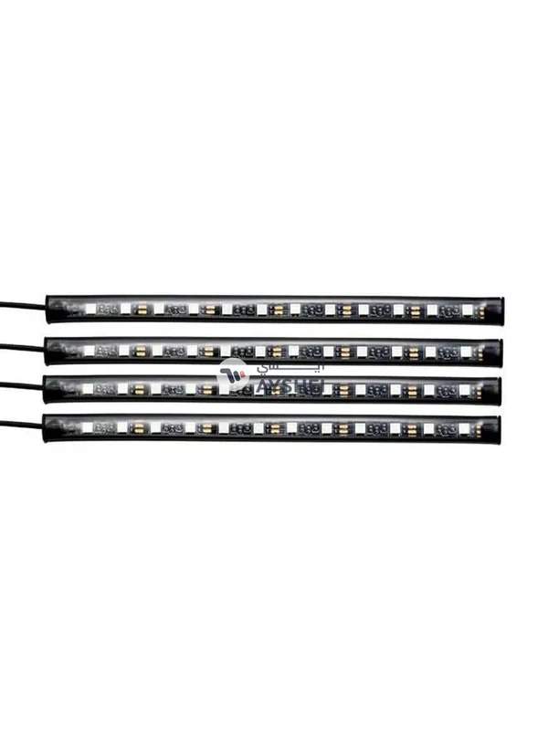 Generic LED 7 Colourful Control Interior Atmosphere Car Light With Remote Control