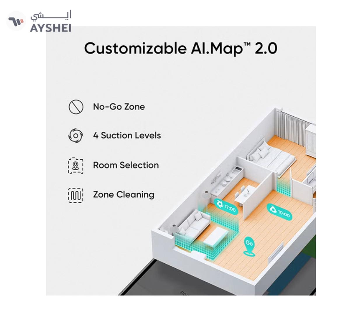 Eufy L60 Hybrid Robot Vacuum With Self Empty Station, Hair Detangling Technology, Up To 60 Days Of Hands Free Cleaning, Ultra Strong 5,000 Pa Suction To Remove Hair, Dust, Mop Pad 50 W T2278V11 Black-6-6