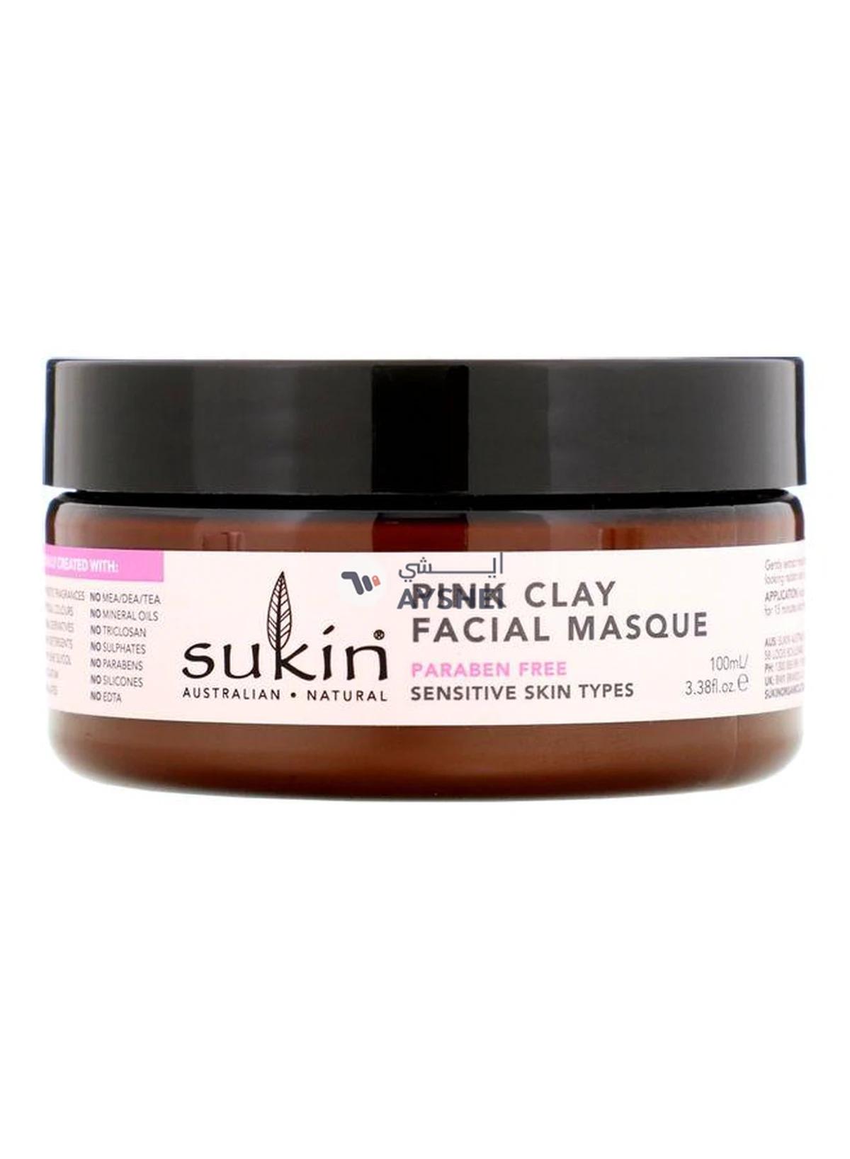Sukin Pink Clay Facial Masque 100ml-0-portrait