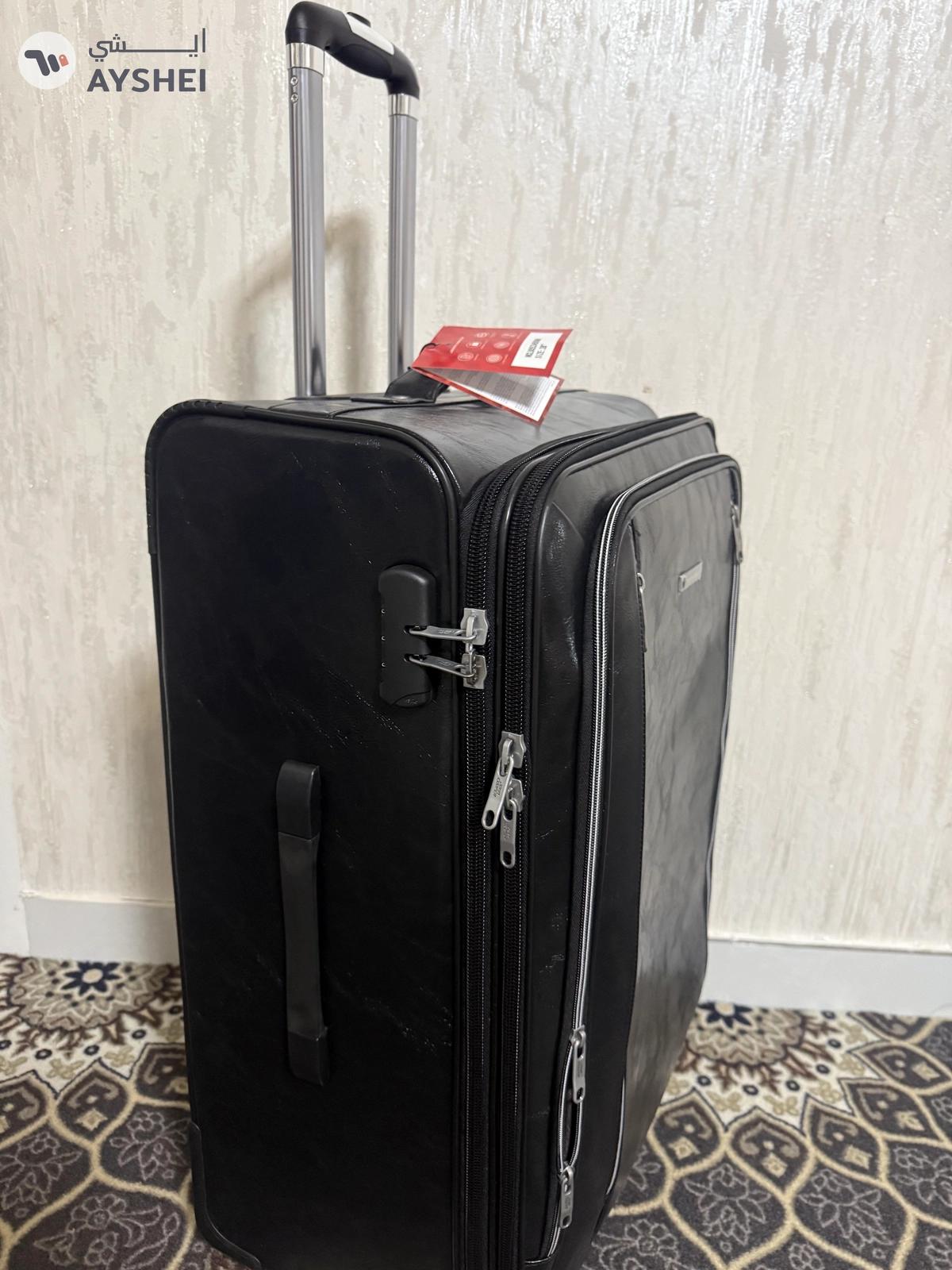 30KG John Cooper PU Leather Luggage Suitcase-0-0