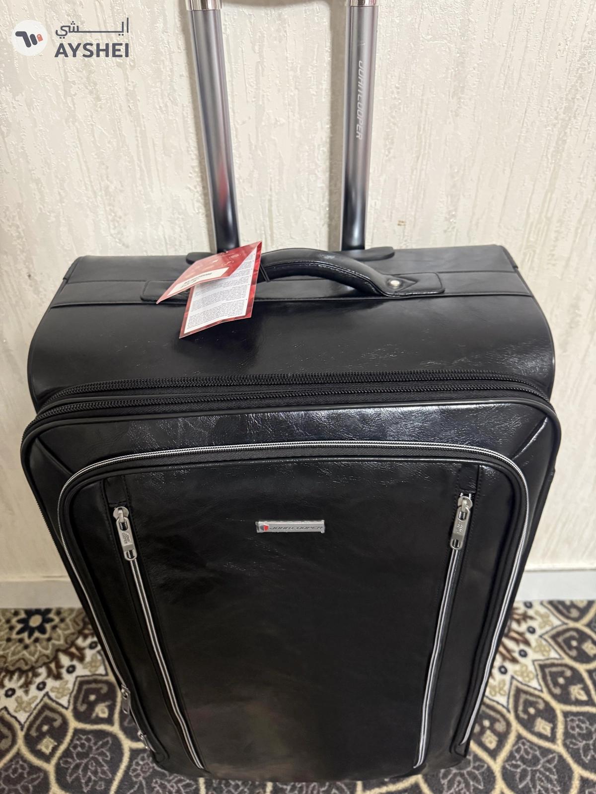 30KG John Cooper PU Leather Luggage Suitcase-1-1