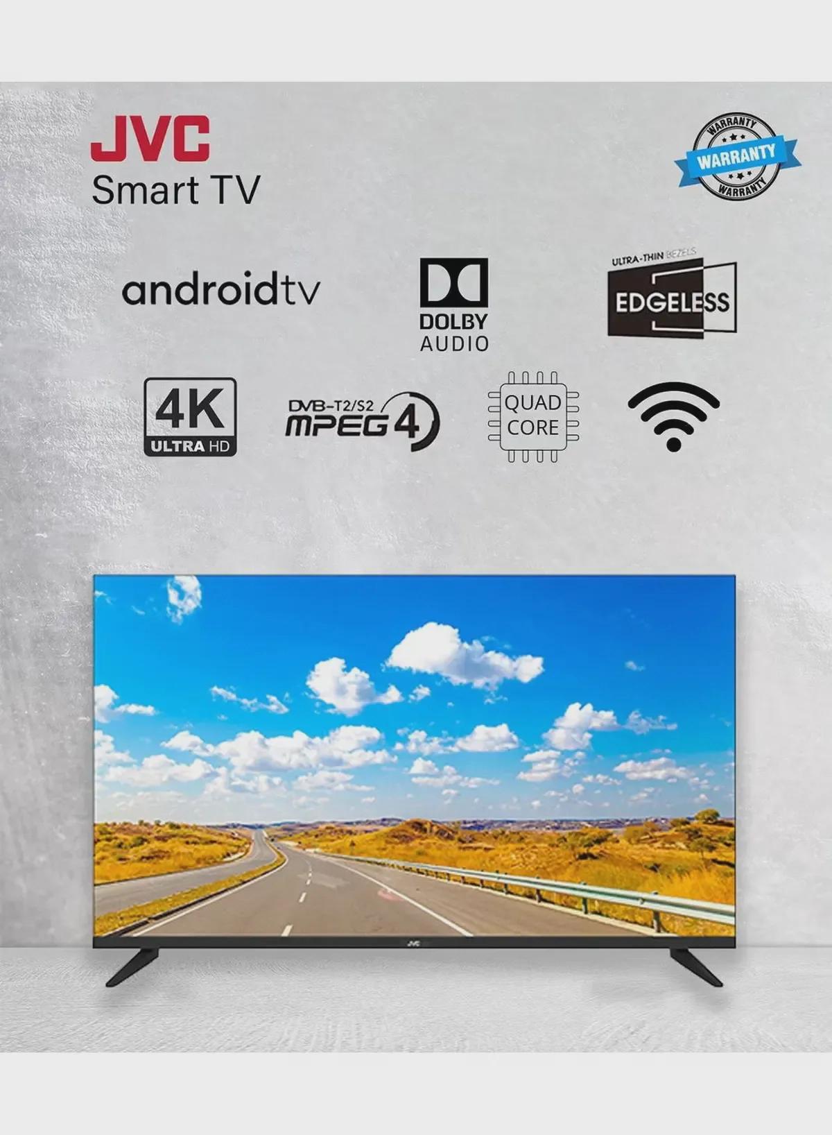 JVC 70 Inch Edgeless 4K UHD Android 14 Smart TV With Bluetooth, Web Browser, Dolby Audio LT-70N7105 Black-1-1