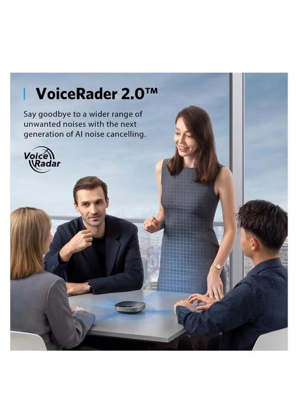 Anker PowerConf S500 Speakerphone with Zoom Rooms and Google Meet Certifications, USB-C Conference Speaker, Bluetooth Speakerphone for Conference Room, Conference Microphone with Premium Voice Pickup