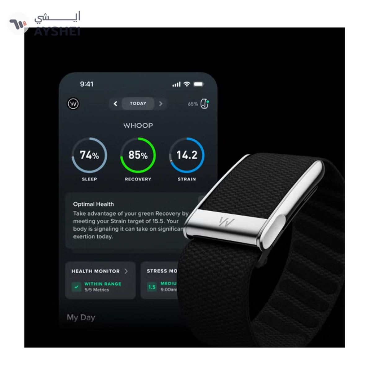 Whoop Life – 12-Month Membership – 5.0 – Health & Fitness Tracker – Blood Pressure Insights-4-4