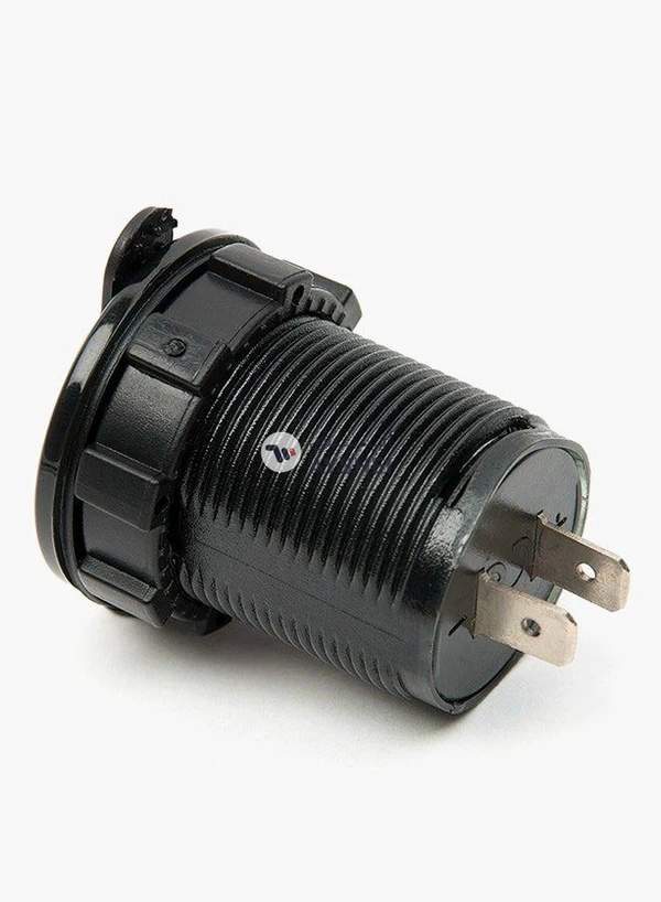 Generic Dual USB LED Car Charger With Digital Voltmeter Monitor Blue