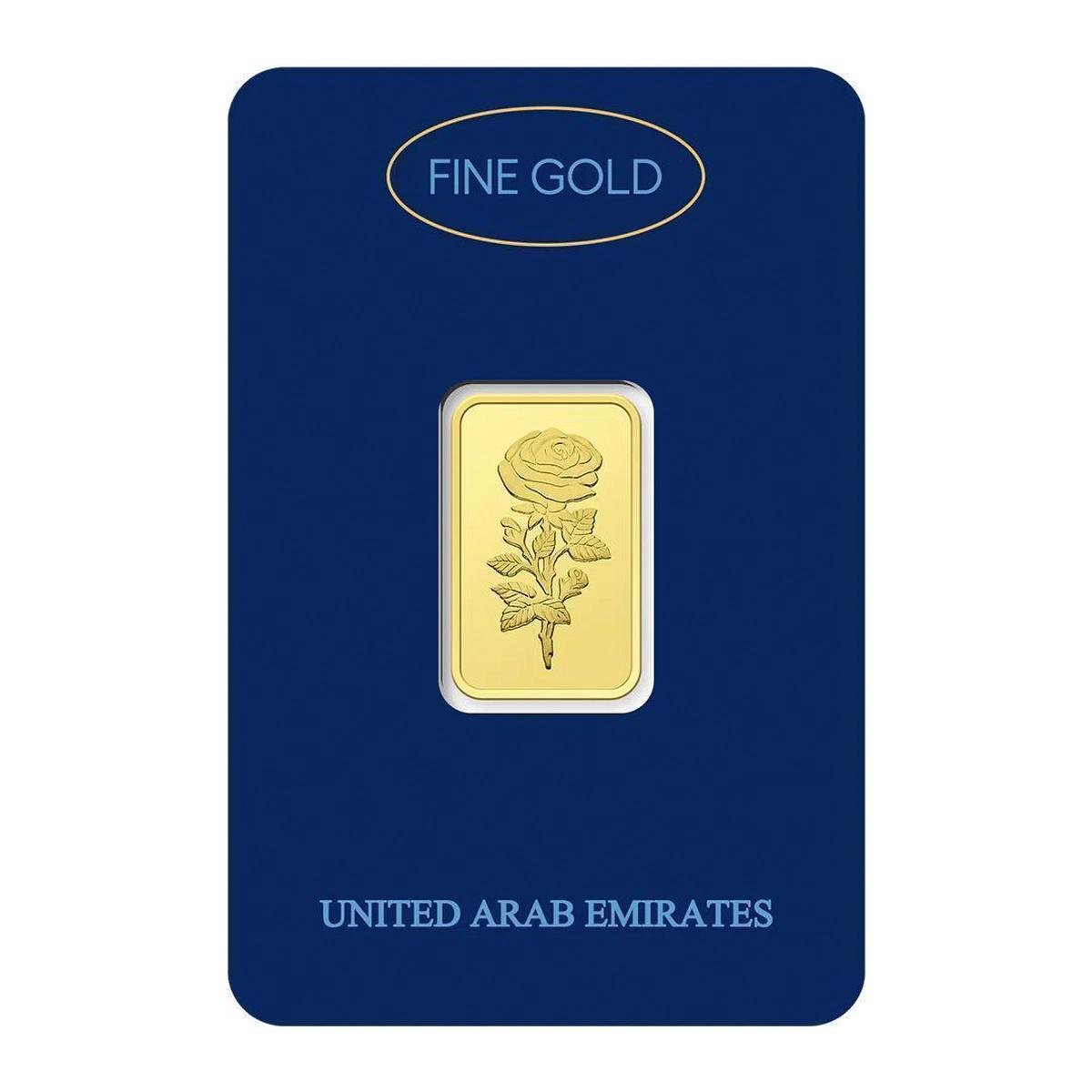 Dubai Gold 10 Grams Pure 999.9 Fine Gold Bar - Variable Design-1-1