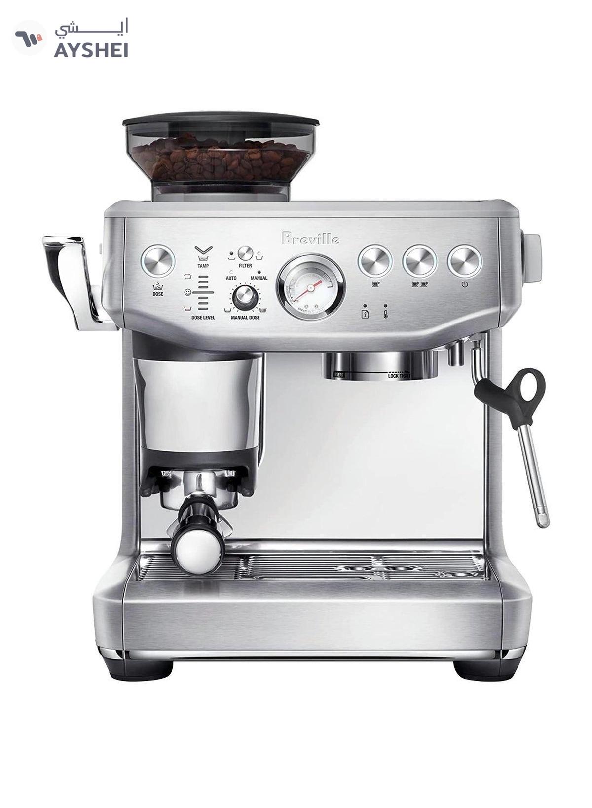 Breville The Barista Express Impress Coffee Maker 2.0 L 1850.0 W BES876BSS Brushed Stainless Steel-0-0