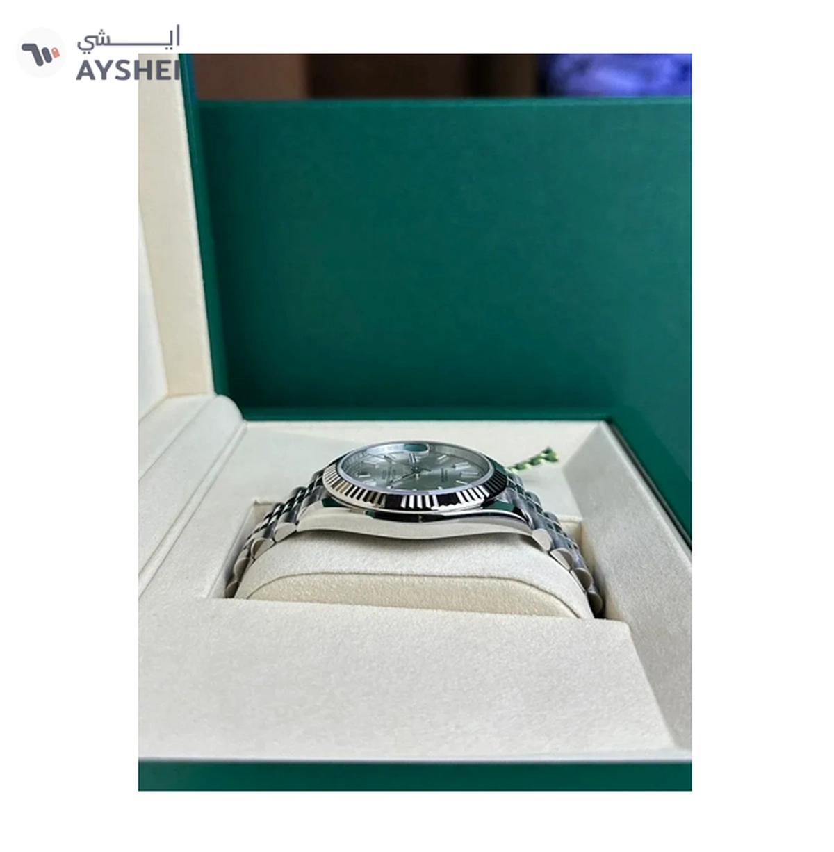 Rolex Datejust 41mm Steel & White gold Wimbledon dial Jubilee bracelet-2-2