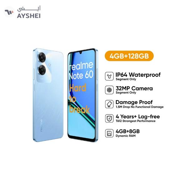 Realme Note 60 Dual SIM Voyage Blue 4GB RAM 128GB 4G - Middle East Version