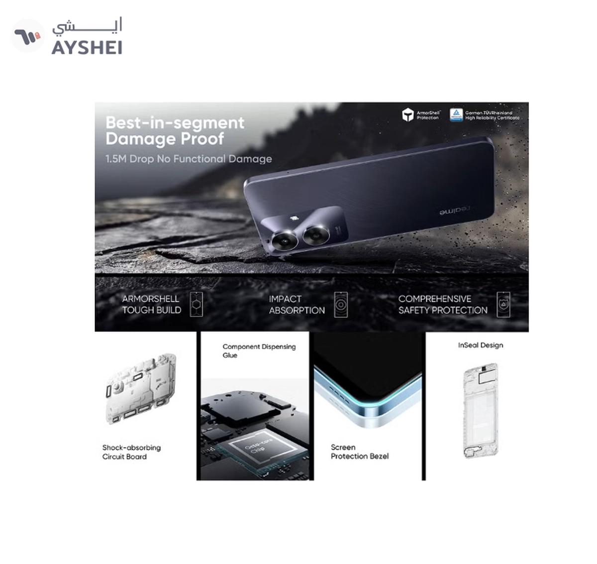 Realme Note 60 Dual SIM Voyage Blue 4GB RAM 128GB 4G - Middle East Version-5-5