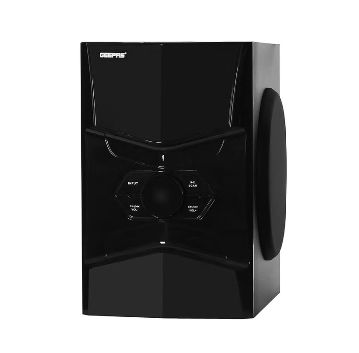 Geepas 5.1 Channel Multimedia Speaker System with Remote Control- GMS8578| FM Radio, Bluetooth, USB Input, SD Card Reader, Karaoke Function| LED Display-0-landscape