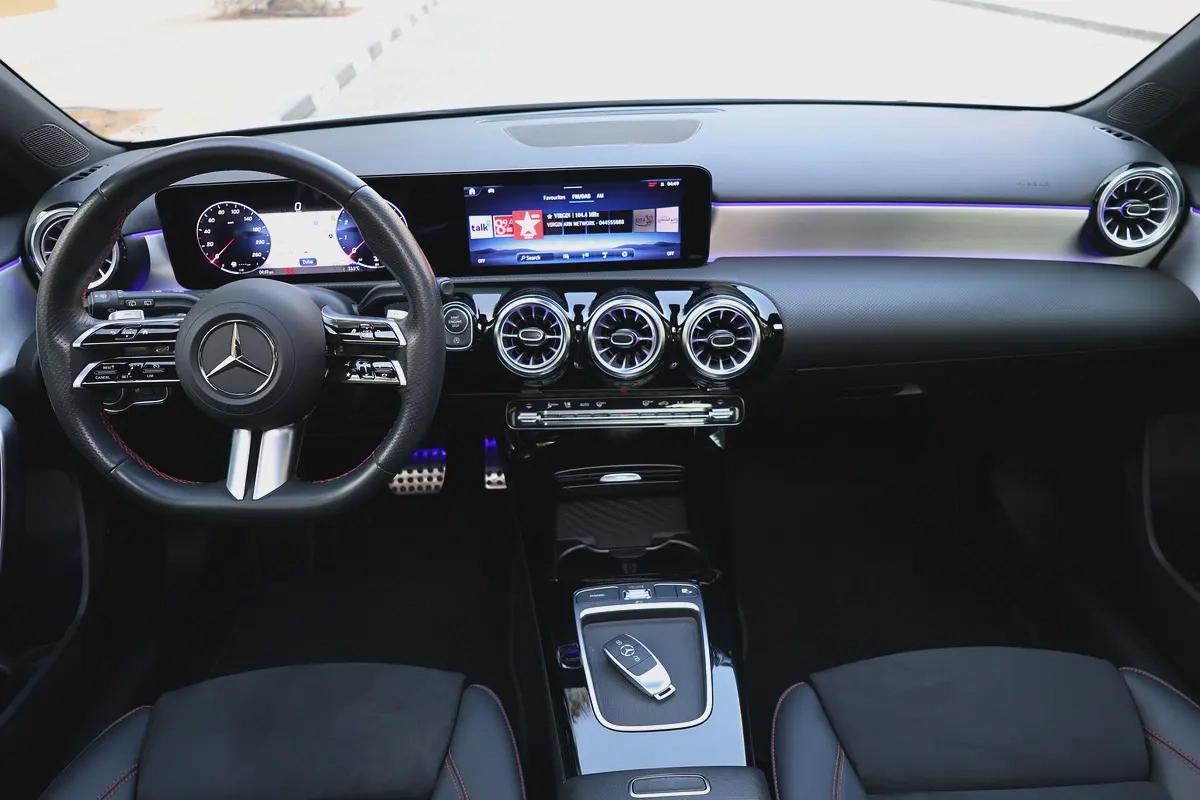 Mercedes-Benz A200 AMG-2024-11000KM-GCC SPECS- UNDER WARRANTY SERVICE CONTRACT available black as w-10-10