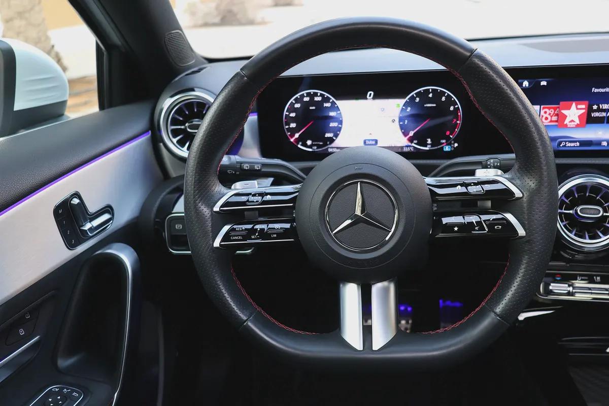 Mercedes-Benz A200 AMG-2024-11000KM-GCC SPECS- UNDER WARRANTY SERVICE CONTRACT available black as w-13-13